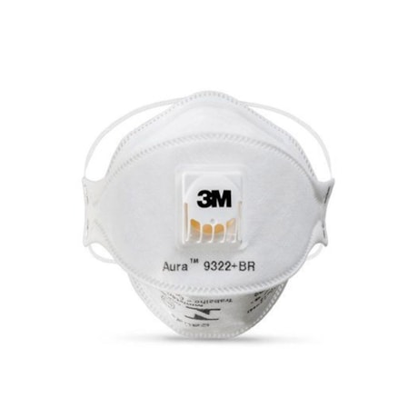 Máscara Respiratória Descartável com Válvula CA 30594 Aura PFF2 9322 3M-5a574256-da08-4f5a-9d2f-4025feb385a9