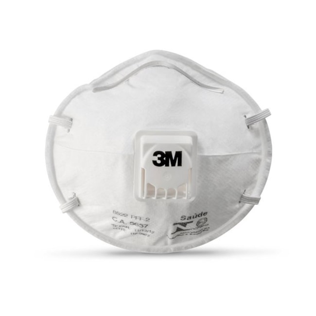 Máscara Respiratória Descartável para Partículas com Válvula PFF2 Tipo Concha CA 5657 8822 3M-4ae1d8bf-1536-48ee-b1ba-d86faebf22ac
