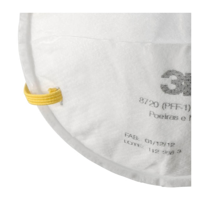 Máscara Respiratória Descartável PFF1 Tipo Concha CA 445 8720 3M-bf797ab5-5d84-4580-8aeb-0aebc1b7192e