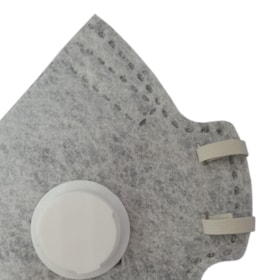 Máscara Respiratória Descartável PFF2 S com Válvula CG 531V CARBOGRAFITE