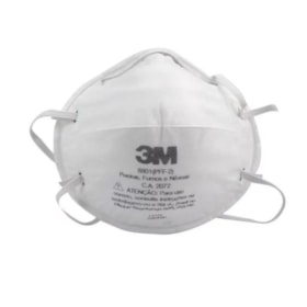 Máscara Respiratória Descartável PFF2 Tipo Concha CA 2072 8801 3M