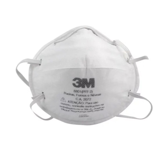 Máscara Respiratória Descartável PFF2 Tipo Concha CA 2072 8801 3M-351f6f6f-13ca-43c2-a65c-bceec2b00fc3