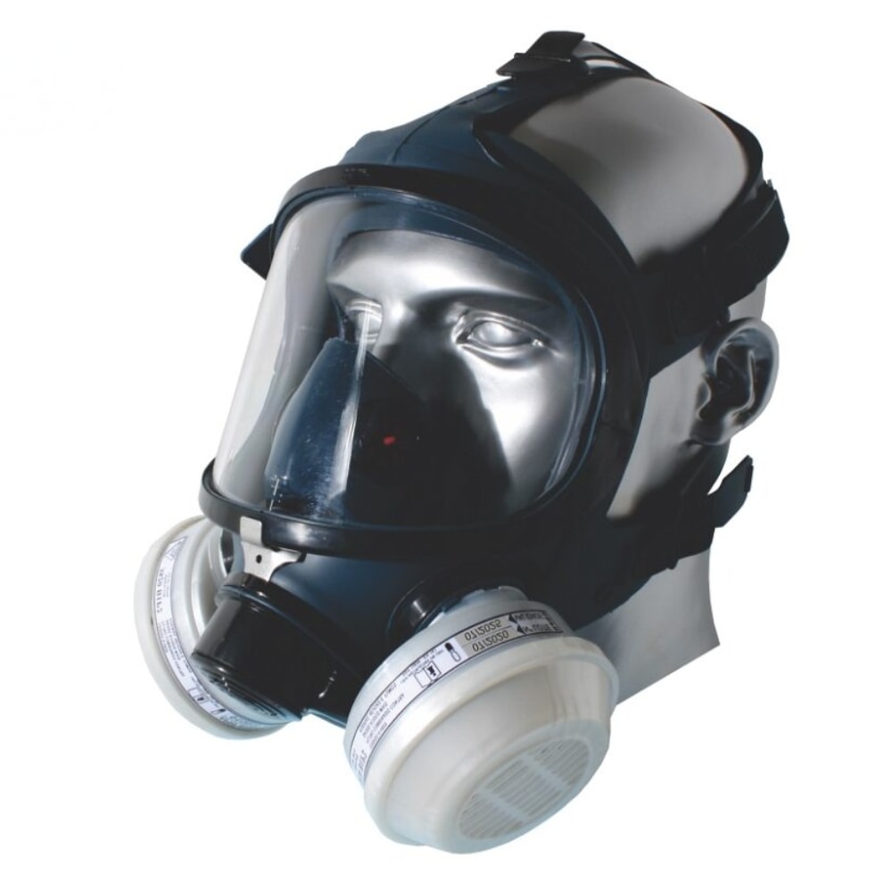 Máscara Respiratória Facial Inteira de Silicone Azul CA 16774