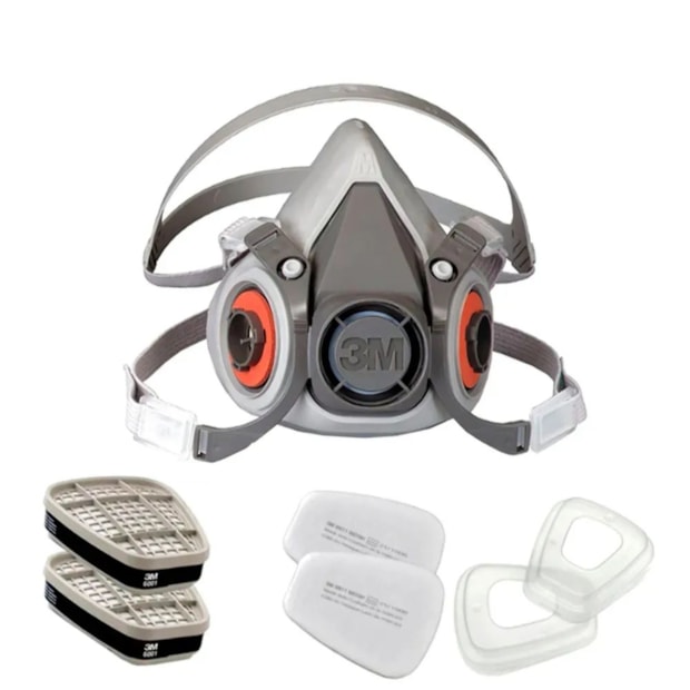 Máscara Respiratória Semi Facial Tamanho Médio com Kit Respirador HB004586481 3M-ab9e072f-171f-4a4b-8293-9451603419d0