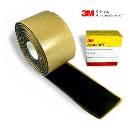 Massa Isolamento Elétrico Anticorrosiva 38mm x 1.5m Scotchfil 3M-17311d89-5018-4f69-83e1-463555fbdfbe