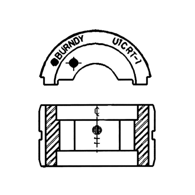 Matriz para Alicate Y35 Tipo U 35mm² U2CRT BURNDY-e7631ecc-bc45-4c8f-87fc-a3f7f1344aa1
