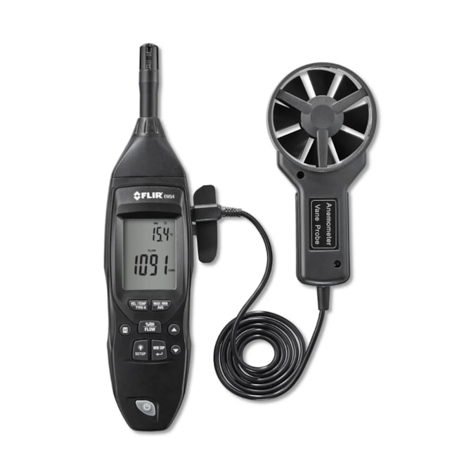 Medidor Ambiental Inspeção Dutos e Sistema de Climatização HVAC/R EM54 FLIR-5372df82-c2ac-4877-ac9c-a7a5ec5f1c73