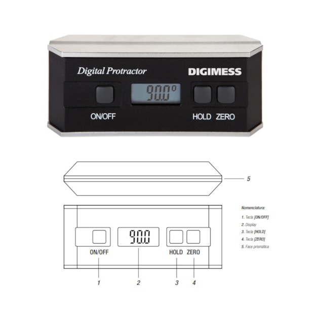 Medidor de Inclinação 150mm 272.300 DIGIMESS-718d6415-214b-4294-a434-815df4b47672