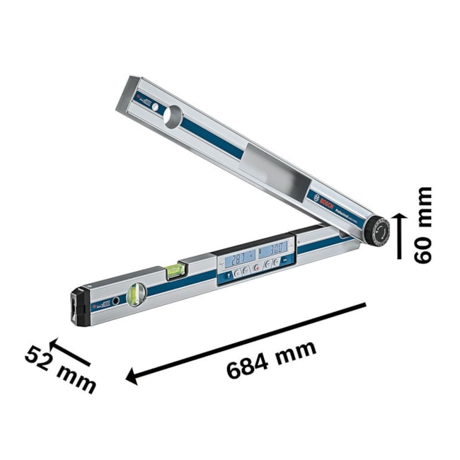 Medidor de Inclinação e de Ângulos até 270Gr 60cm GAM 270 MFL BOSCH-6a094da0-3fc4-4cd0-b20d-823aede4f841