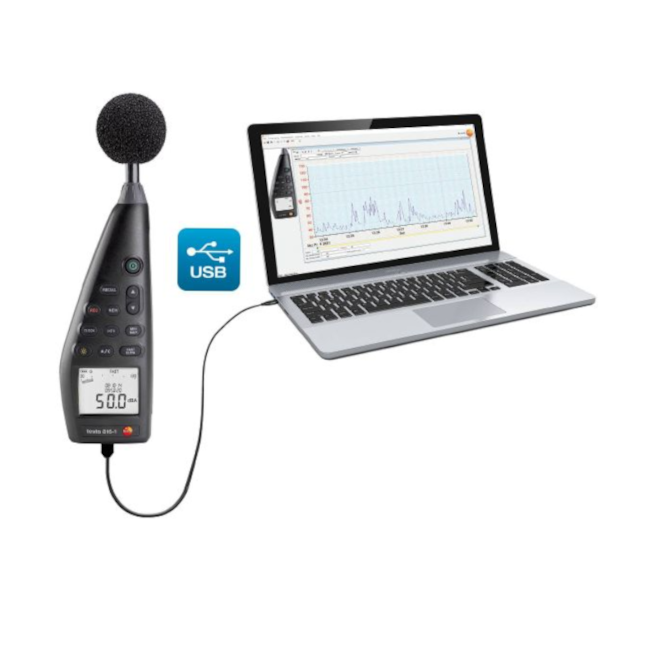 Medidor de Nível Sonoro com Microfone 30 a 130 dB 816-1 TESTO-551bb5c9-fd19-4bf5-a42f-e43cb8d0c0b1