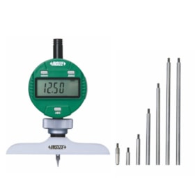 Medidor de Profundidade Digital 0-300mm 0,01mm Base 2141-201A IN-SIZE