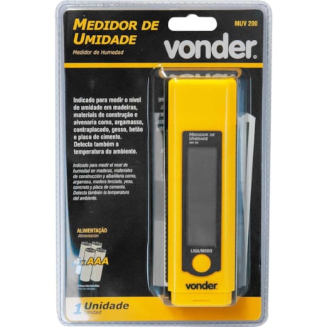 Medidor de Umidade Digital Madeira/Alvenaria MUV 200 3870002020 VONDER-647be304-b61b-4ba0-ab2d-5f4af9299d68