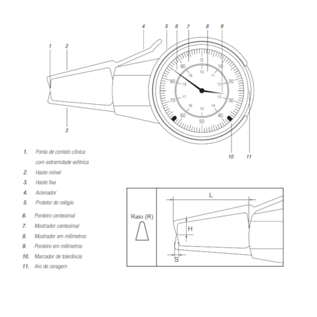 Medidor Externo com Relógio 0 a 20mm/0.01mm 114.825 DIGIMESS-0d9f49d5-0743-4a51-bce2-a1f2965abc21