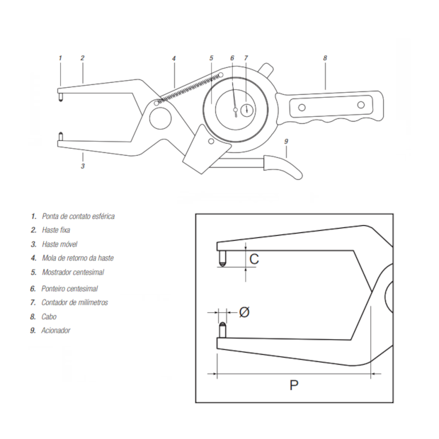 Medidor Externo com Relógio e Hastes Longas 0 a 20mm/0.01mm 114.860 DIGIMESS-397fb555-6b7d-4b51-ab8f-00e9e35e9e52