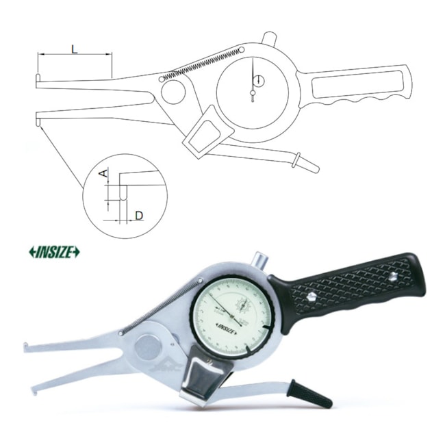 Medidor Interno com Relógio 75 a 95mm 0,01mm 2321-95 INSIZE-acd3de93-b68f-49f6-936e-5defb29c9e3a