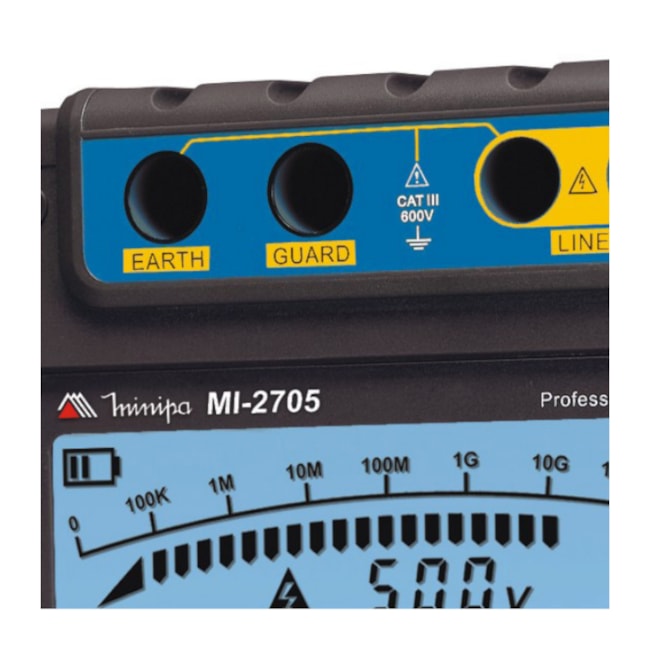 Megômetro Digital Portátil 5KV/100G Ohms CAT III 600V MI-2705 MINIPA-6d764405-cce5-45a6-b600-da94fe65eee3