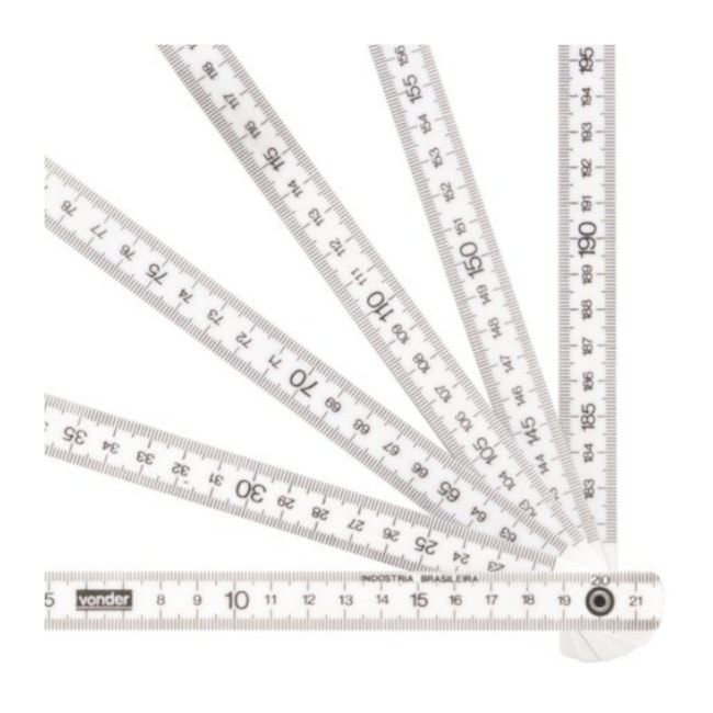 Metro Duplo em Plástico Natural para Medicao 2 metros 3857200000 VONDER-77ef637a-a4b2-4491-b845-4c6833c20185