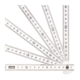 Metro Duplo em Plástico Natural para Medicao 2 metros 3857200000 VONDER