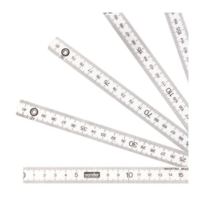 Metro Duplo em Plástico Natural para Medicao 2 metros 3857200000 VONDER-e8771fd9-30a3-4503-b12e-f41f74c745ed