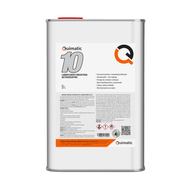 Micro Lubrificante Industrial Não Oleoso 5 Litros QUIMATIC 10 AA2-d98f8592-0b46-401b-8117-b159f2f27a4e