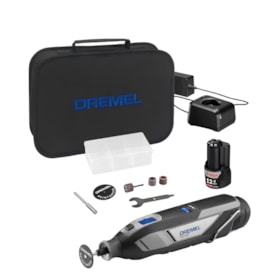 Micro Retífica 12V 35000RPM + 1 Bateria 2.0Ah Carregador Bivolt com Acessórios e Bolsa F0138240LD 8240 DREMEL