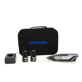 Micro Retífica 12V 35000RPM com 2 Baterias 2.0Ah Carregador Bivolt e Bolsa F0138240LE 8240 DREMEL