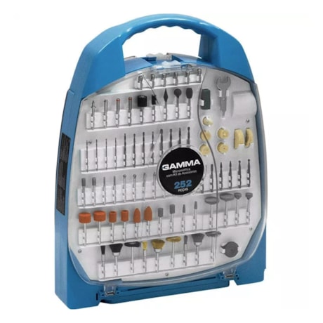 Micro Retífica 130W com 252 Acessórios G19502/BR GAMMA-9298e201-be48-4b0e-8f61-0448e7caa9e7