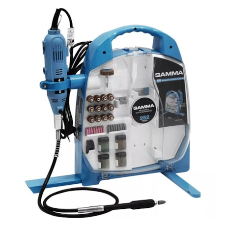 Micro Retífica 130W com 252 Acessórios G19502/BR GAMMA-578f798d-a1a3-4430-93ea-e9949f634840