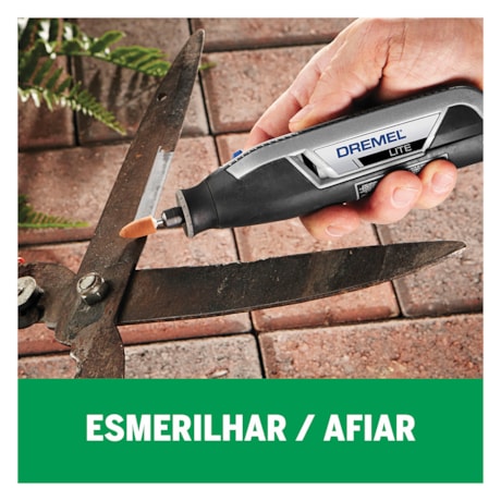 Micro Retífica 25000RPM Bateria 4V Bivolt com Kit de 10 peças F0137760JC LITE DREMEL-8d195b46-0175-435b-adbe-d7d388222f81