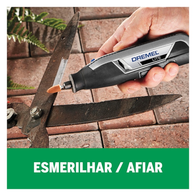 Micro Retífica 25000RPM Bateria 4V Bivolt com Kit de 10 peças F0137760JC LITE DREMEL-81572b46-a0bf-4303-883b-377b2638319e