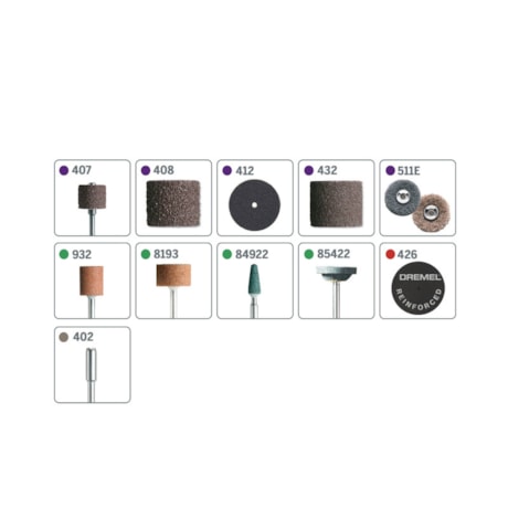 Micro Retífica 3000 Com 10 Peças + Kit para Esculpir e Gravar 11 Peças 26150729AB DREMEL-9b533731-ea01-4ac0-9bdd-7c32f9657bff