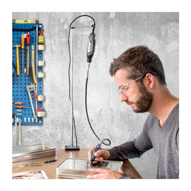 Micro Retífica 3000 com 30 Peças + 2 Acoplamentos + Suporte Vertical 2615222232 DREMEL-8f6946c1-5168-4bb0-9d12-251f398b65a1