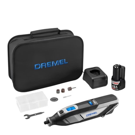 Micro Retífica 35.000RPM com 1 Bateria 12V Carregador Bivolt e Bolsa F0138240LE 8240 DREMEL-d078d719-c9a5-4521-9212-62f52034cc44