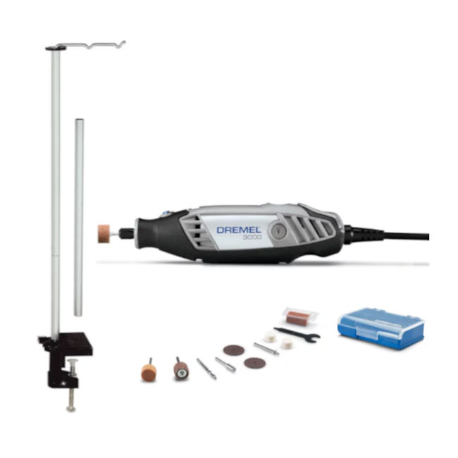 Micro Retífica com 10 Peças + Suporte para Micro Retífica 3000 DREMEL-9b9d145f-d3c9-43d3-874d-f2ac56509055
