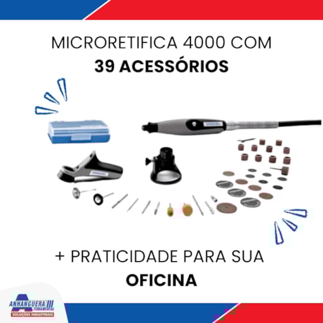 Micro Retífica com 36 Acessórios e 3 Acoplamentos F0134000NC 4000/36 DREMEL-0ecd8da3-581d-4833-bce9-c68bfce9f41f