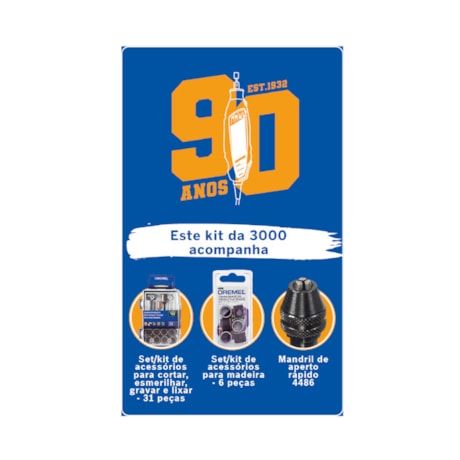 Micro Retífica com 38 Acessórios 3000 DREMEL-77769b8c-6132-4bb3-8c8f-fab6e60ab9e5