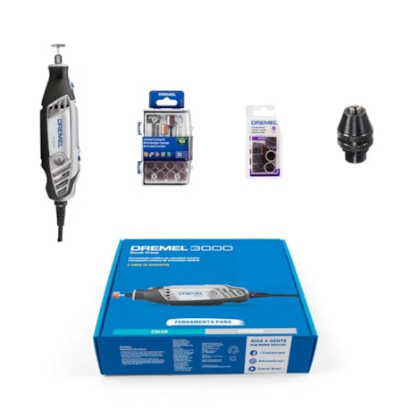 Micro Retífica com 38 Acessórios 3000 DREMEL-0cb52d3c-fd97-4fd8-bfde-fe2b76ee733a