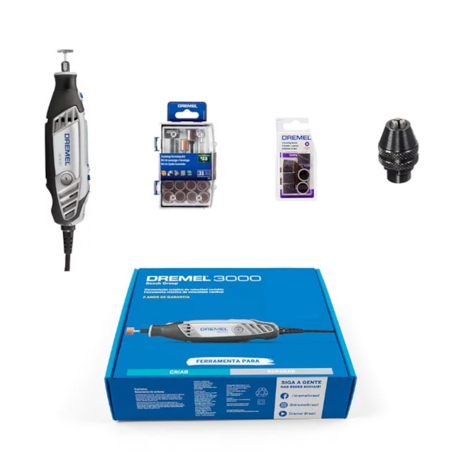Micro Retífica com 38 Acessórios 3000 DREMEL-56760426-a498-495f-93dd-6f54cc0a1212
