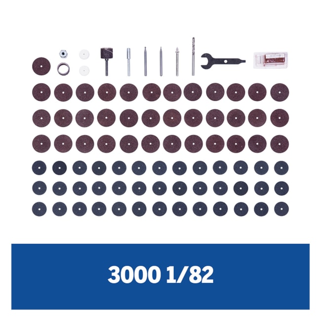 Micro Retífica com 82 Acessórios e 1 Acoplamento F0133000GA 3000-43d0ace2-5fc9-48ac-860a-465c5f508e81