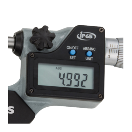 Micrômetro de Profundidade Digital com Hastes Intercambiáveis 0 a 25mm/0-1