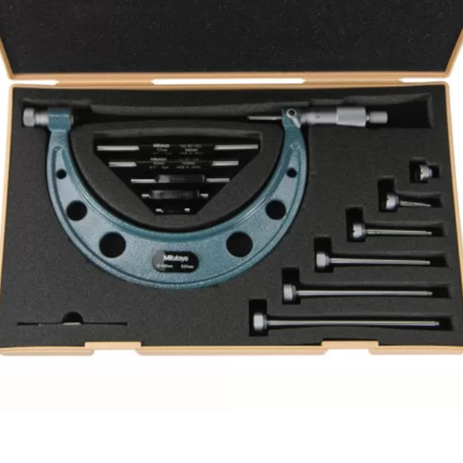 Micrômetro Externo 0 a 100mm/0.01mm 4 Batentes e 3 Barras Padrão 104-139A MITUTOYO-a0520bef-fdda-421d-8992-b2b81bef21e9