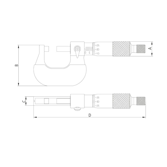 Micrômetro Externo 50-75 mm 44542/003 TRAMONTINA PRO-a1170c42-5fd1-4736-a20d-978d000f787e
