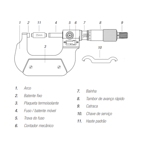 Micrômetro Externo com Contador Mecânico de 75 a 100mm/0.01mm 110.403 DIGIMESS-3f3e515d-d352-4b4a-95f9-bed1704be56a
