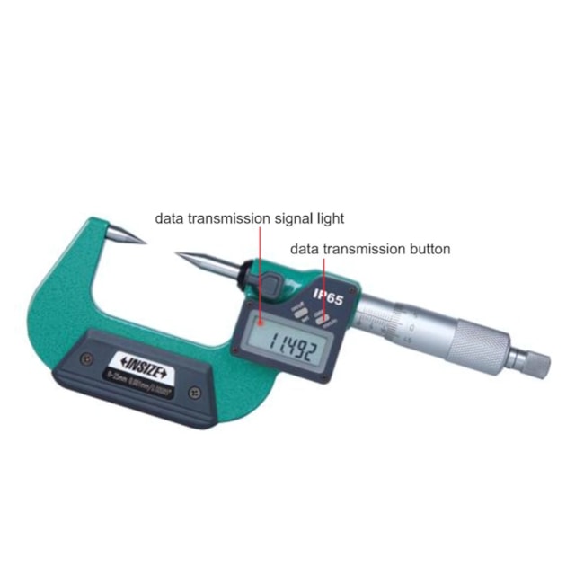 Micrômetro Externo Digita de Ponta 0 a 25mm 0.001mm 30Gr 3530-25A INSIZE-729ead85-f671-42a0-9705-e2879cfca9ef