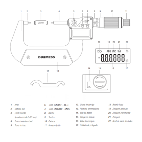 Micrômetro Externo Digital 0 a 25mm/0.001mm Ponta Fina 112.070A-NEW DIGIMESS-fd0e9239-4bb9-41d9-9535-41c8bf34ce32