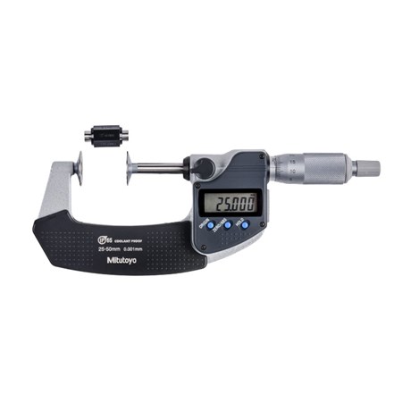 Micrômetro Externo Digital 25 a 50mm 0,001mm Tipo Disco 323-251-30 MITUTOYO