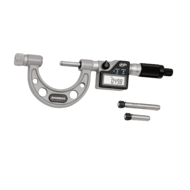 Micrômetro Externo Digital com Batentes Intercambiáveis de 100 a 200mm/4-8