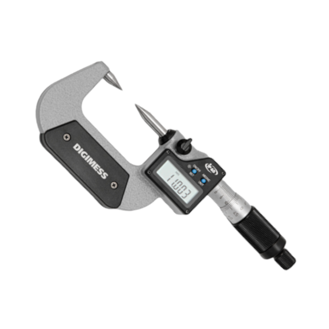 Micrômetro Externo Digital com Pontas Cônicas de 50 a 75mm/2-3