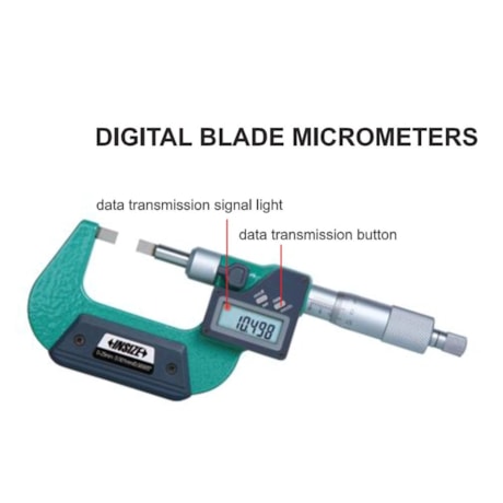 Micrômetro Externo Digital de Lâmina 0 a 25mm 0.001mm 3532-25A INSIZE-30914acd-3eb7-4ffc-97c9-a37b84506ded