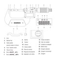 Micrômetro Externo Digital IP65 de 25 a 50mm/1-2" 0.001mm 110.273-NEW DIGIMESS